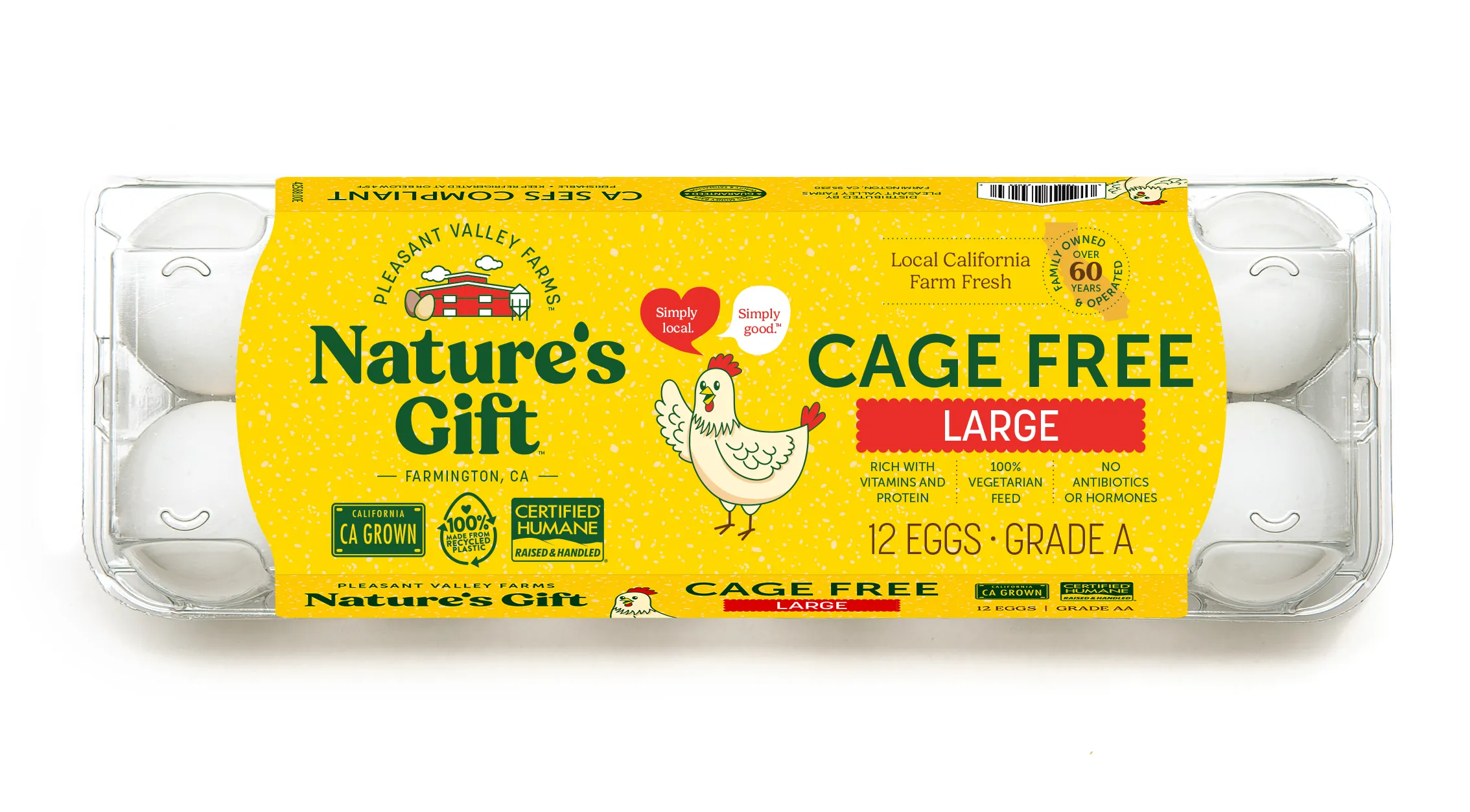 Nature's Gift cage free eggs